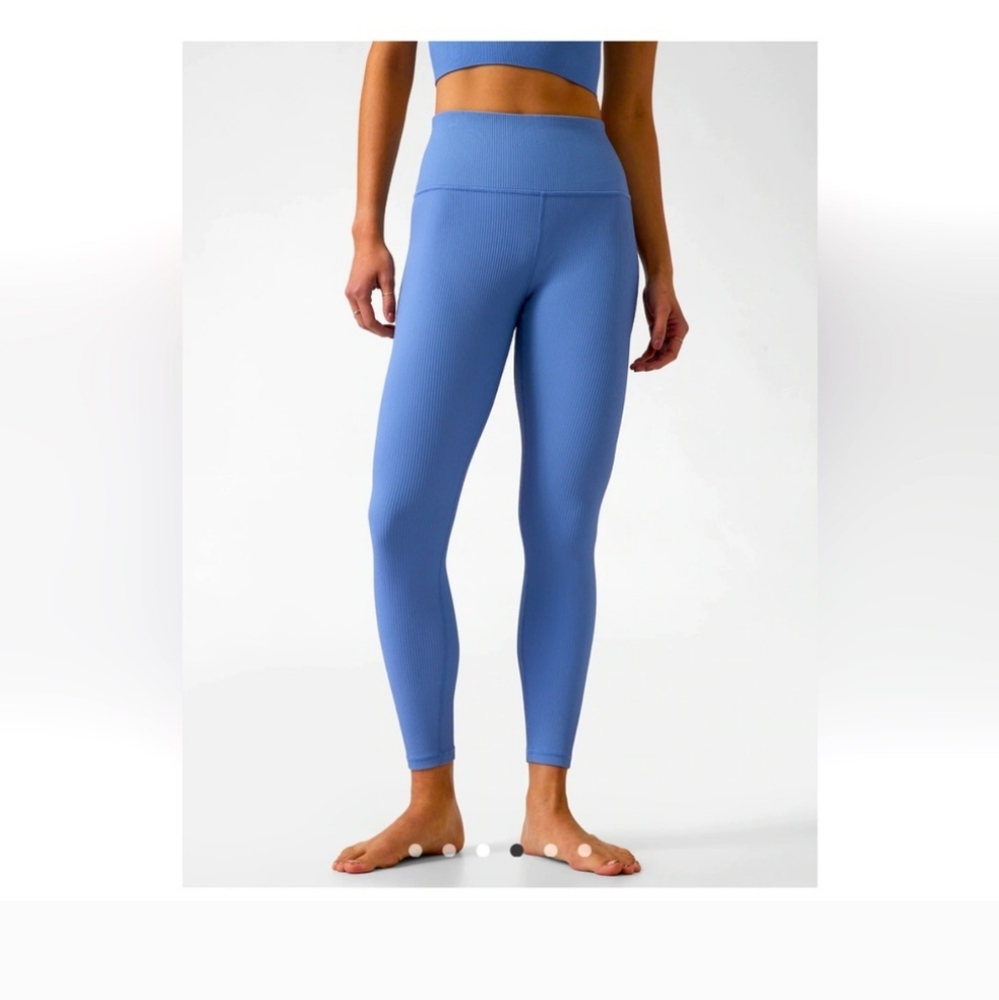 Athleta Elation rib tight blue size M